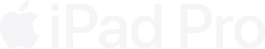 ipad Pro white logo