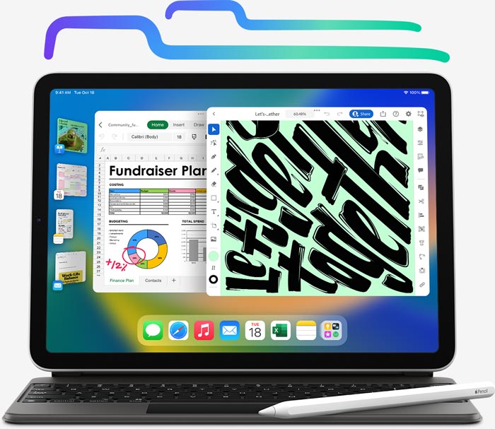 iPad Pro med Apple Keyboard og Apple Pencil