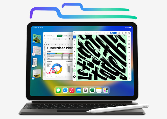 iPad Pro with Apple Magic Keyboard and Apple Pencil