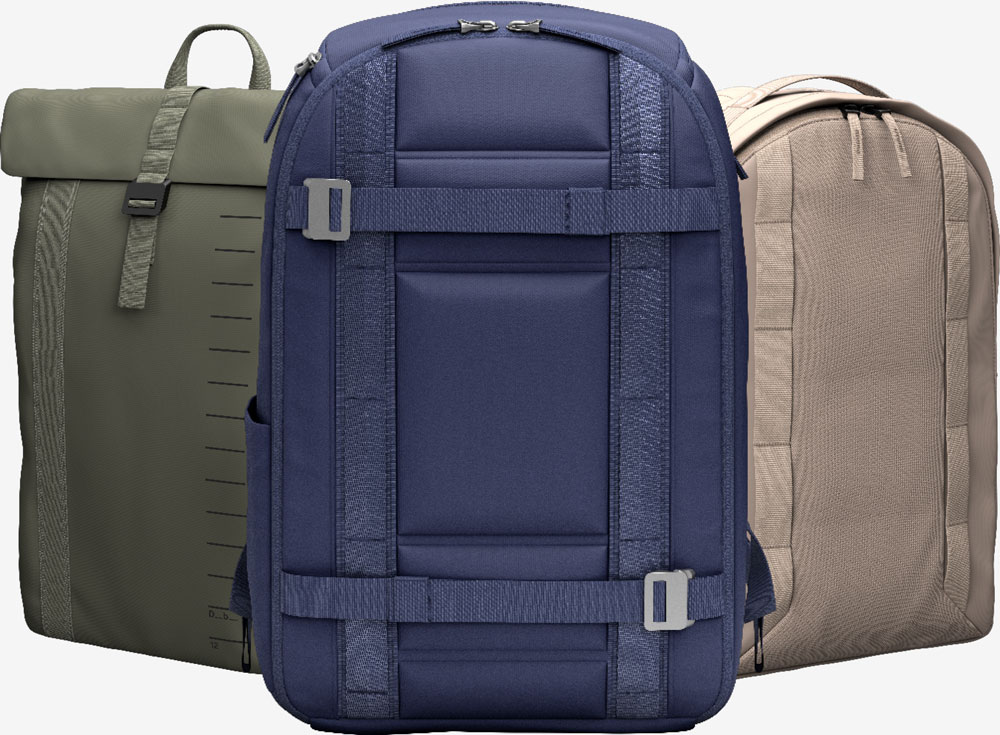 Three Db backpacks