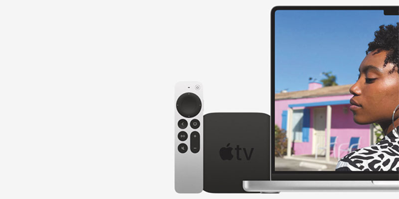 Apple MacBook Pro and Apple TV