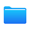 Apple blue folder icon
