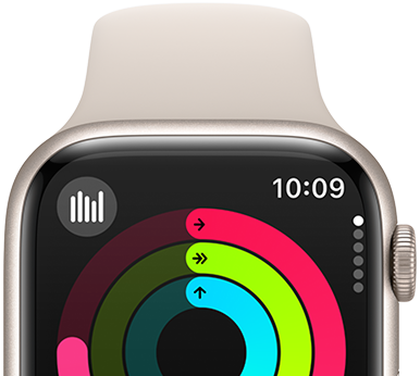 Apple Watch Series 9 viser aktivitetsringene